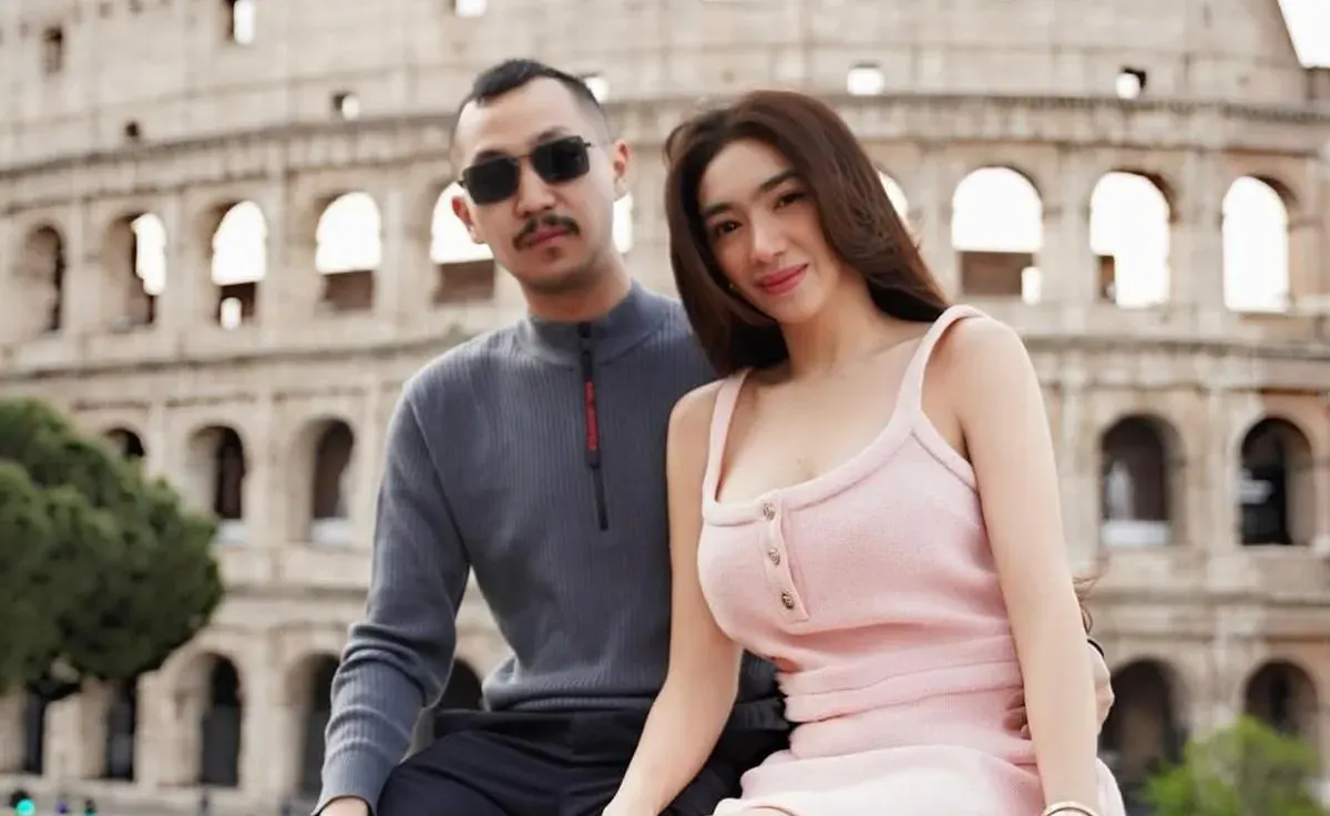 Angel Karamoy dan Gusti Ega Balikan? Momen Mesra di Roma Bikin Publik Curiga