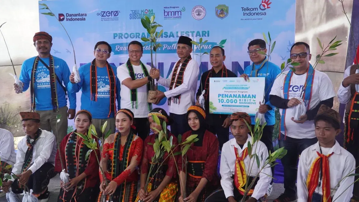 TelkomGroup Tanam 20 Ribu Mangrove, Tumbuhkan Ketahanan Ekosistem di Pesisir Indonesia